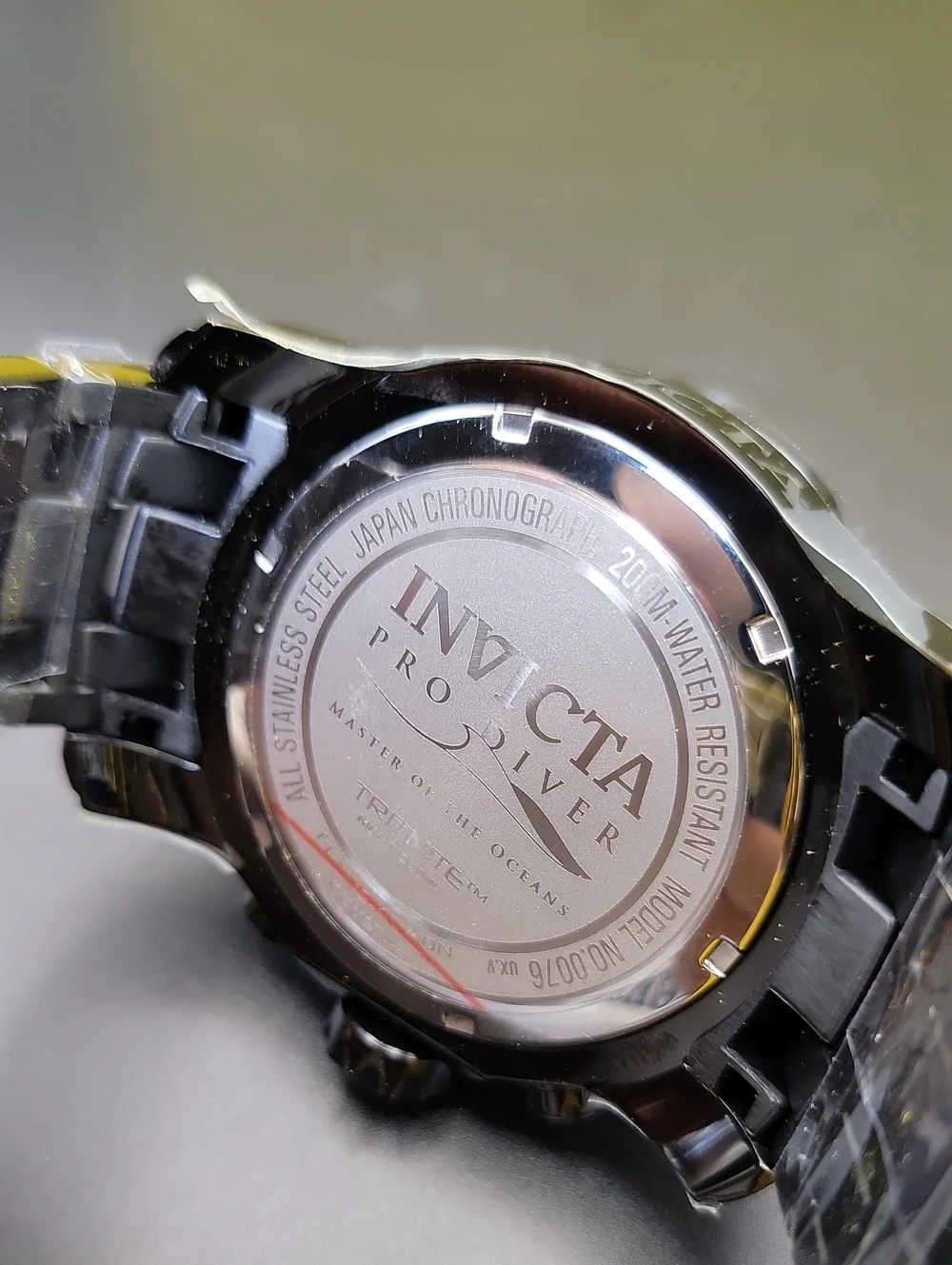 Invicta ⌚️ Pro Diver SCUBA Men's Watch - 48mm. Black 0076 Chronograph Chunky